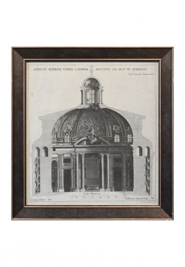 Framed Architectural Etching - 2