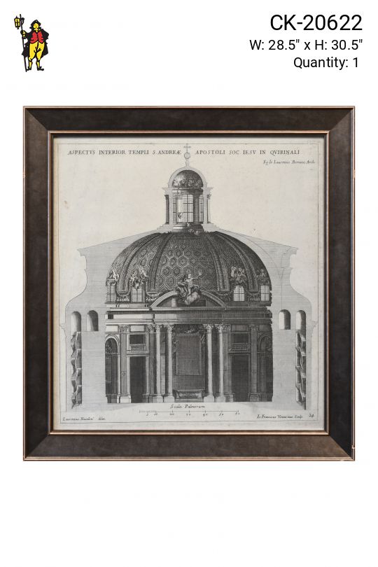 Framed Architectural Etching - 2