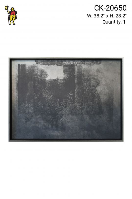Framed Cleared Post Modern Abstract Painting - 1