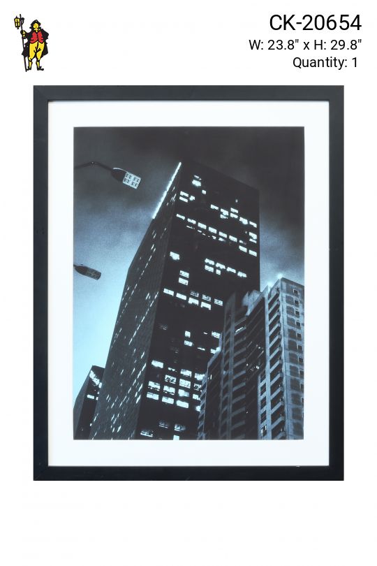 Framed Cleared Monochromatic Urban Photograph