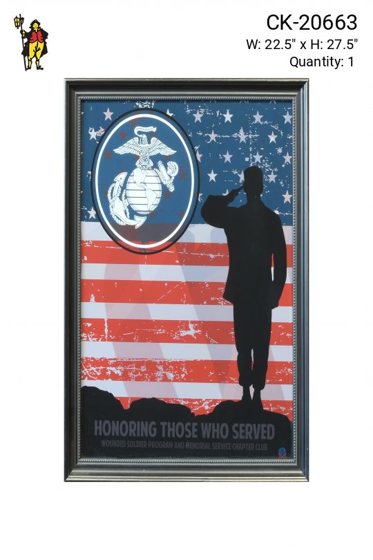 Framed Cleared Modern Military Poster