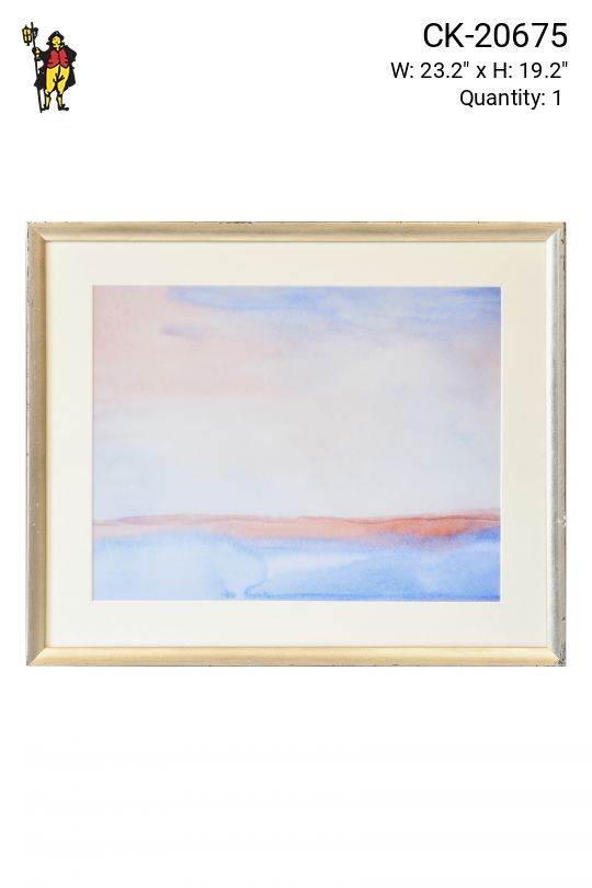 Framed Soft Abstract Watercolor - 1