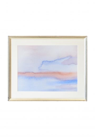 Framed Soft Abstract Watercolor - 2