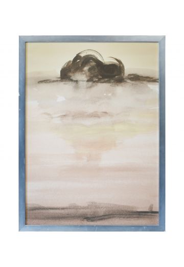 Framed Mid Century Abstract Landscape Painting - 3