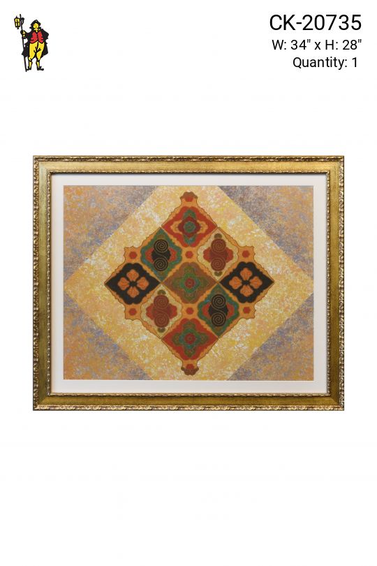 Framed Cleared Mixed Media East Asian Motif Print - 7