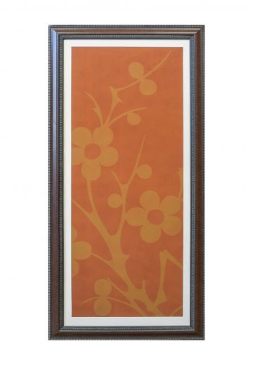 Framed Mixed Media East Asian Motif Print - 10