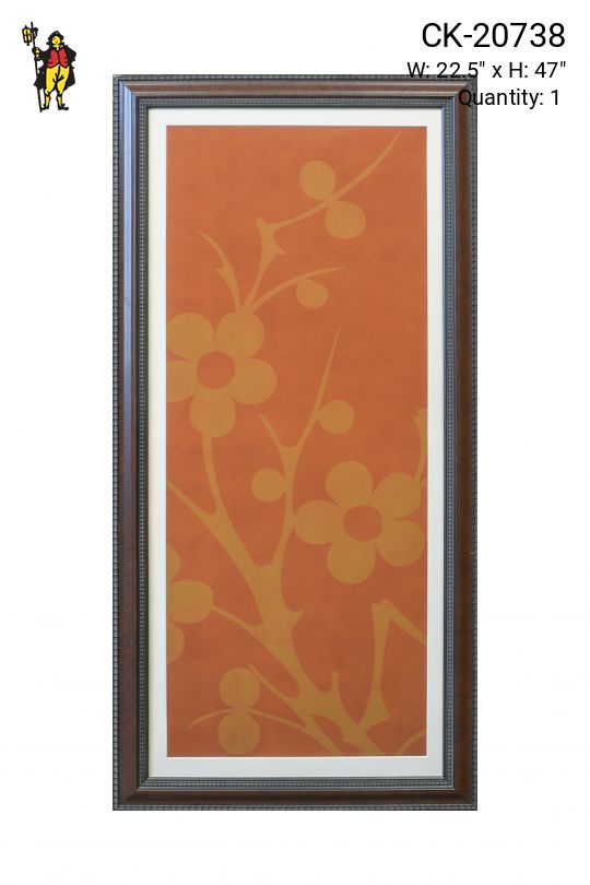 Framed Mixed Media East Asian Motif Print - 10