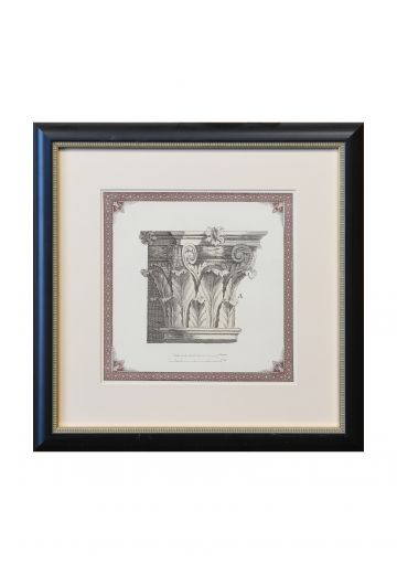 Framed Architectural Corinthian Column Illustration - 3
