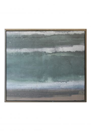 Framed Minimalist Landscape Watercolor