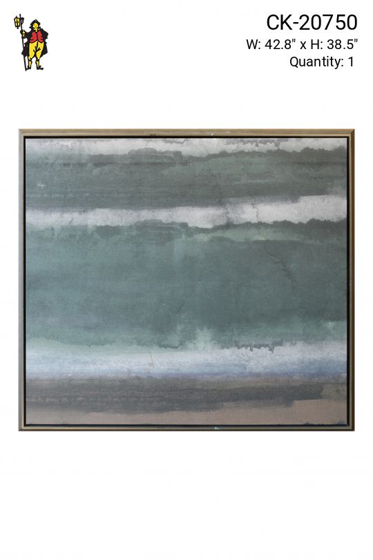 Framed Minimalist Landscape Watercolor