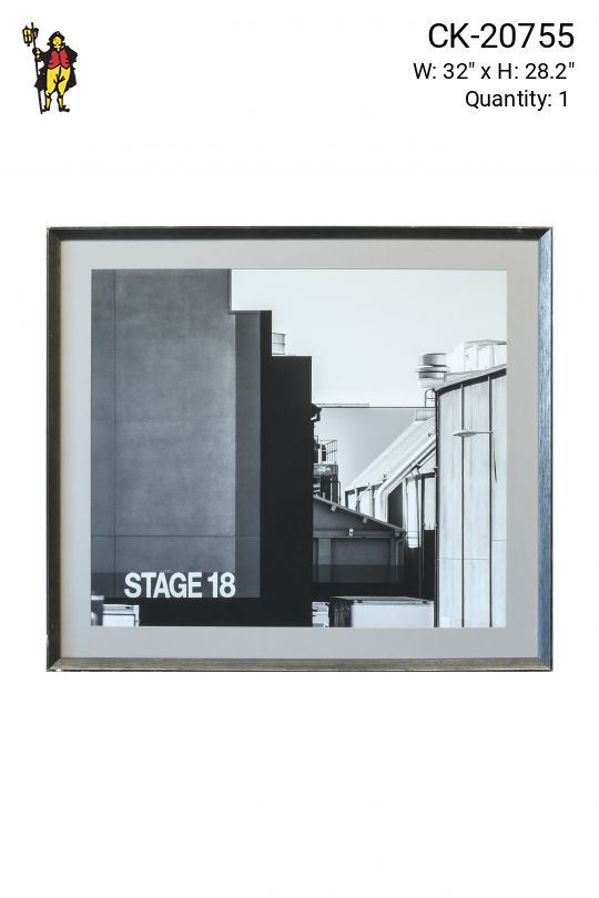 Framed Soundstage Building Photograph