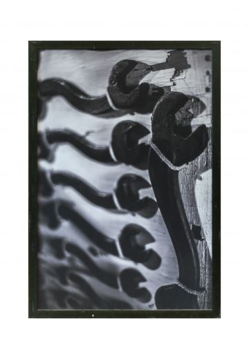 Framed Black & White Tools Macro Photograph