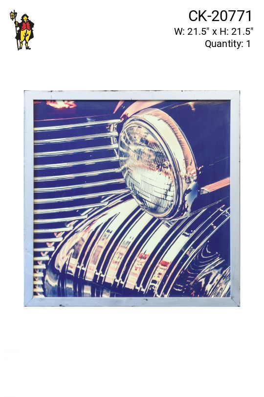 Framed 1940's Car Photograph