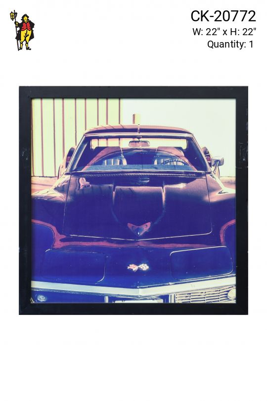 Framed 1970's Sports Car Photograph