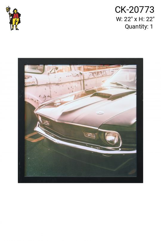 Framed 1960's Muscle Car Photograph - 1