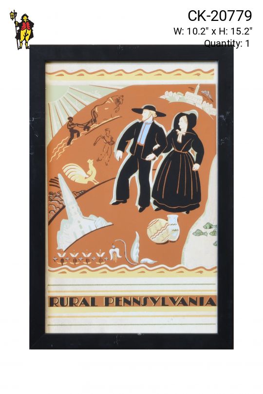 Vintage Cleared Dutch New England Travel Poster - 2
