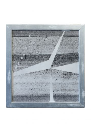 Framed Mid Century Monochromatic Abstract - 1