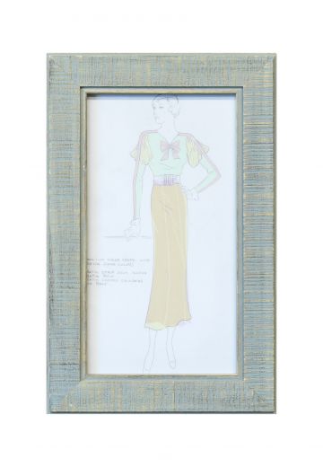 Framed Cleared Fashion Illustration - 2