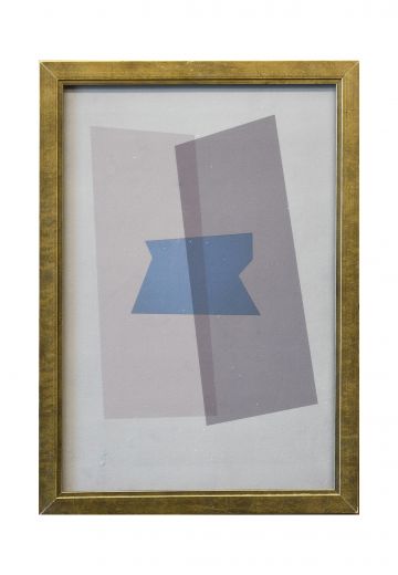 Framed Cleared Abstract Geometric Print - 2