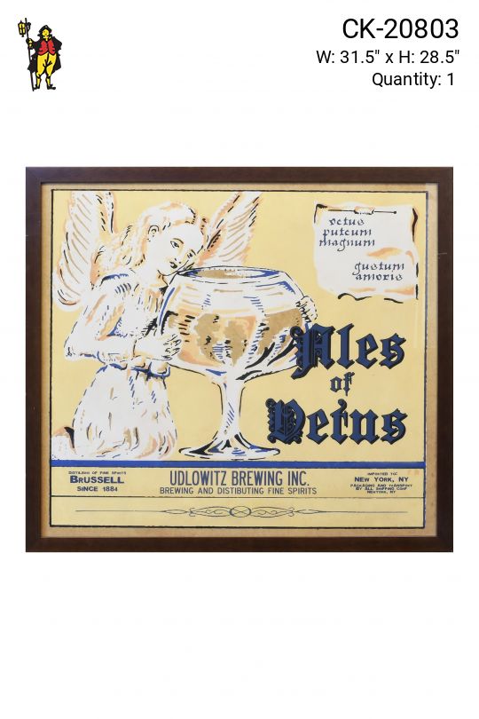 Framed Mid Century Beer Advertisement - 2