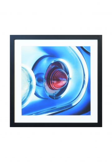 Framed Macro Car Tail Light Photograph