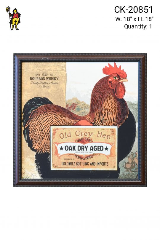 Framed Mid Century Bourbon Advertisement - 3