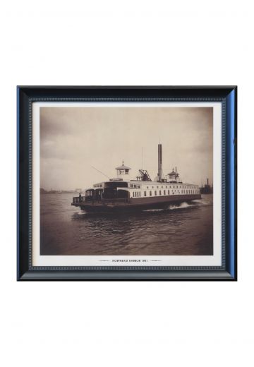 Framed 19th Century Ship Photograph