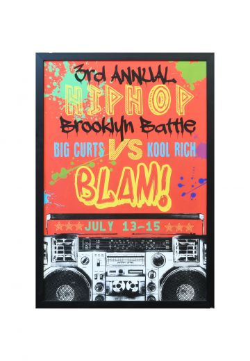 Framed Cleared Hip Hop Poster