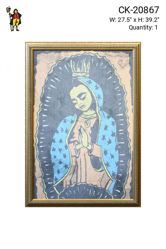 Framed Street Art Woodcut Print - 3