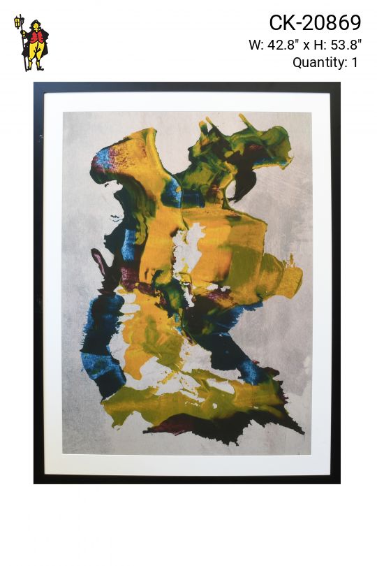 Framed Cleared Modern Expressionist Painting - 1