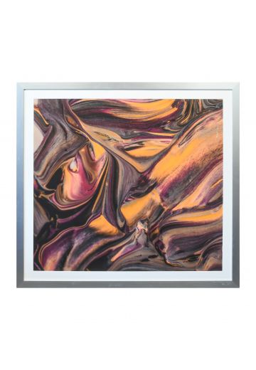 Framed Cleared Abstract Swirls Print
