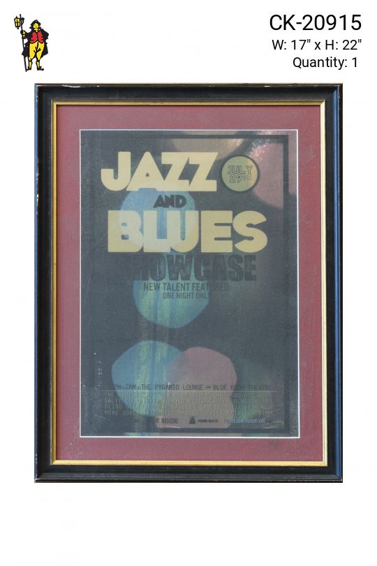Framed Cleared Jazz & Blues Poster
