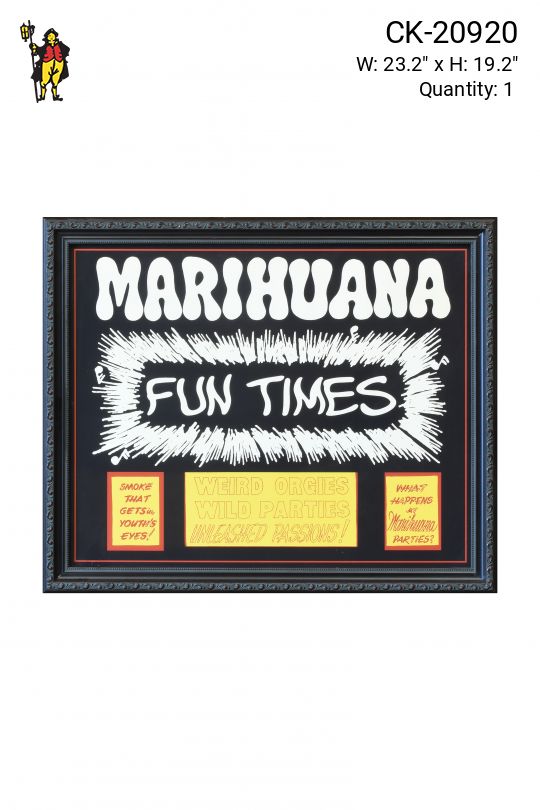 Framed Cleared 1960s "End Marijuana Prohibition" Poster