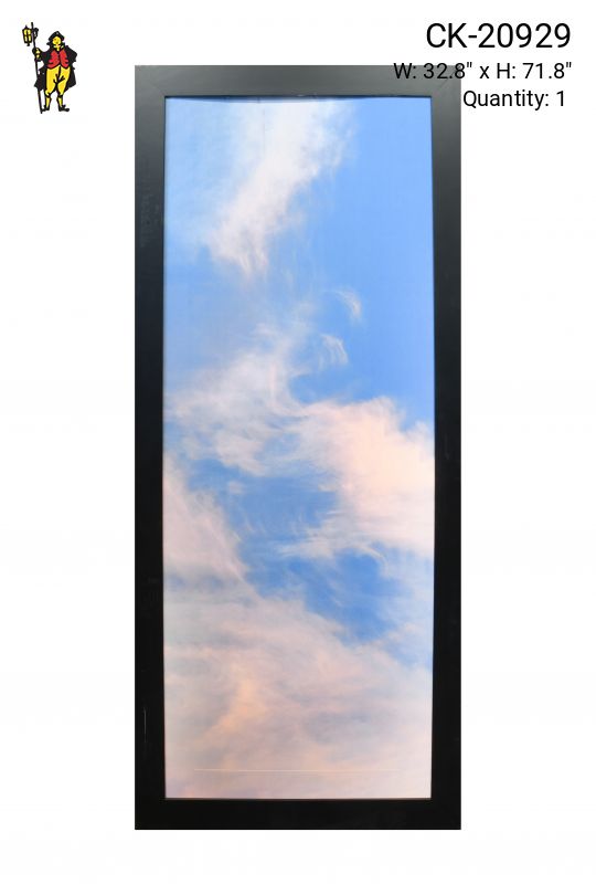 Framed Cleared Minimalist Serene Sky Photograph - 3 (Damaged Canvas)