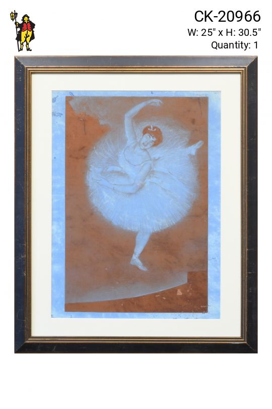 Framed Ballerina Drawing