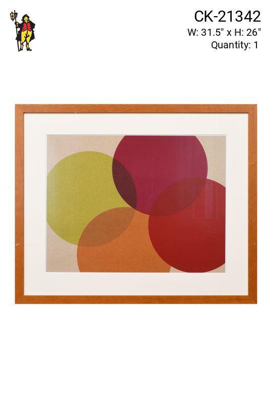 Framed Cleared "Ellipses" Graphic Art Print