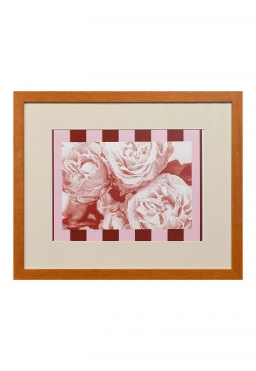 Framed Cleared Bold Stripes Graphic Art Print