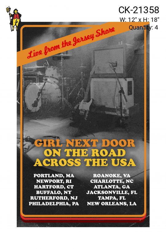 Cleared "On The Road" Concert Poster