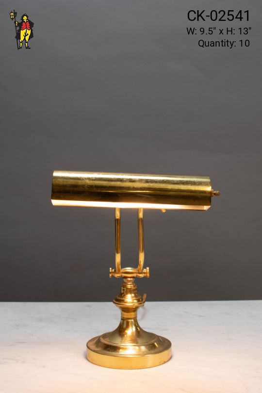 Adjustable Brass Desk Lamp