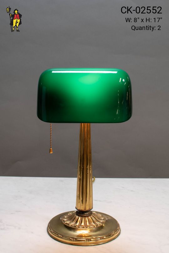 Brass Banker's Lamp
