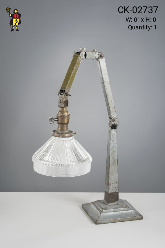 Distressed Steampunk Adjustable Desk Lamp