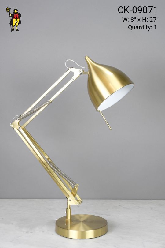 Brass Adjustable Desk Lamp