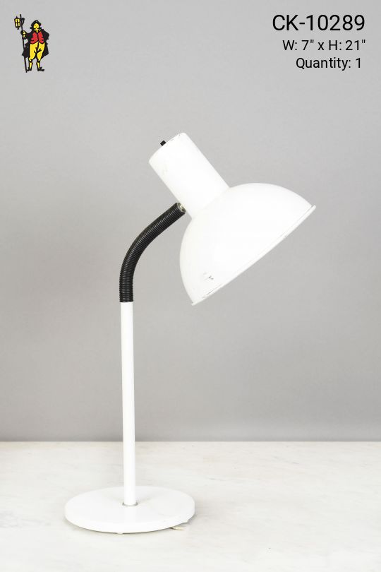 White Gooseneck Desk Lamp