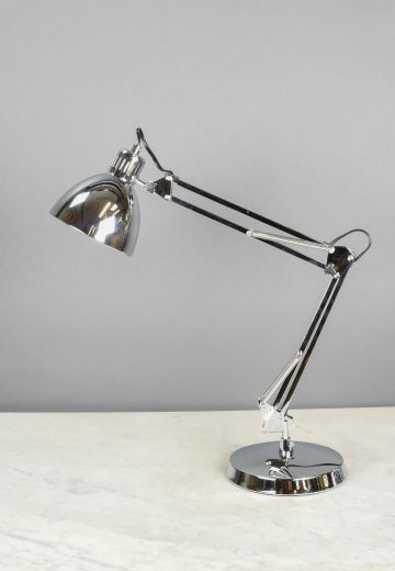 Polished Chrome Modern Desk Lamp