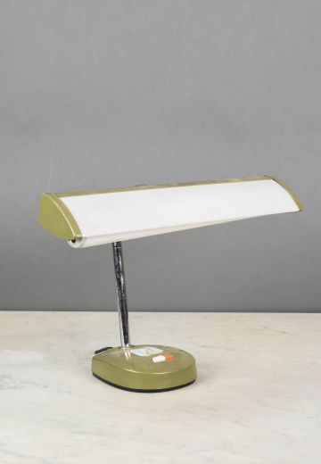 Green & White Fluorescent Desk Lamp