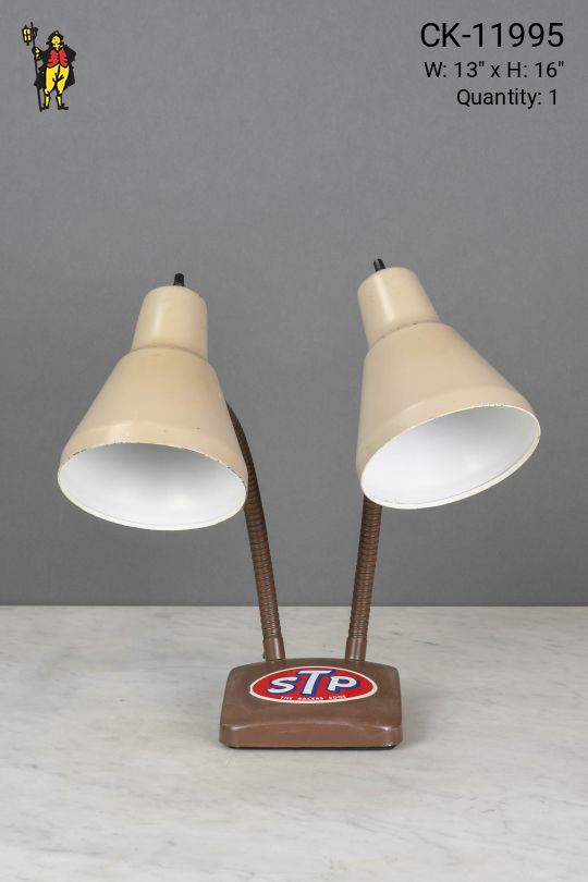 STP Racing Two Light Gooseneck Desk Lamp