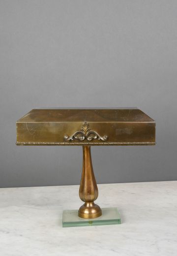 Brass Shaded Desk Lamp
