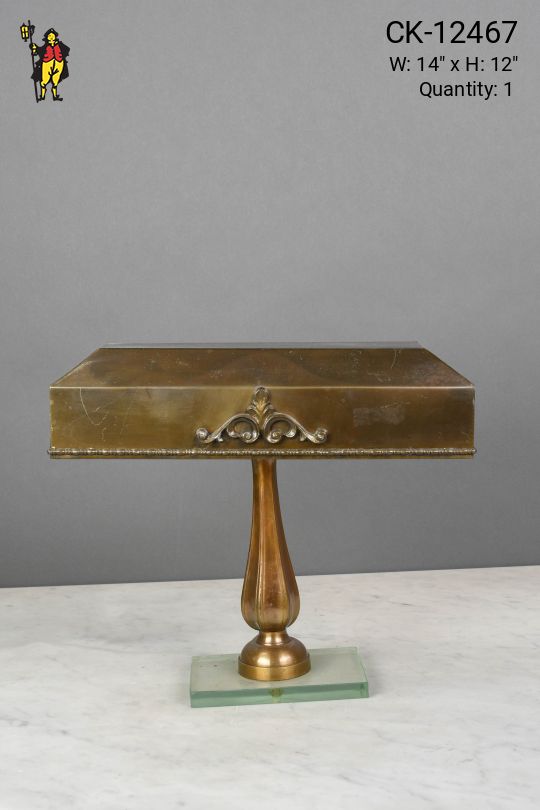 Brass Shaded Desk Lamp