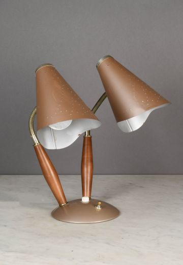 Mid Century Bullet Reflector Desk Lamp
