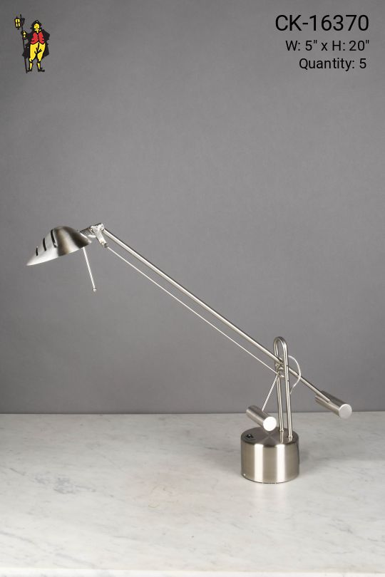 Nickel Counterweight Desk Lamp